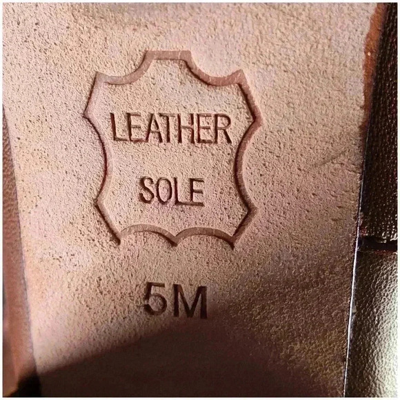 Tory Burch Sophia Ankle Booties Boots British Tan Women's 5 M Leather Gold Logo - Picture 8 of 8